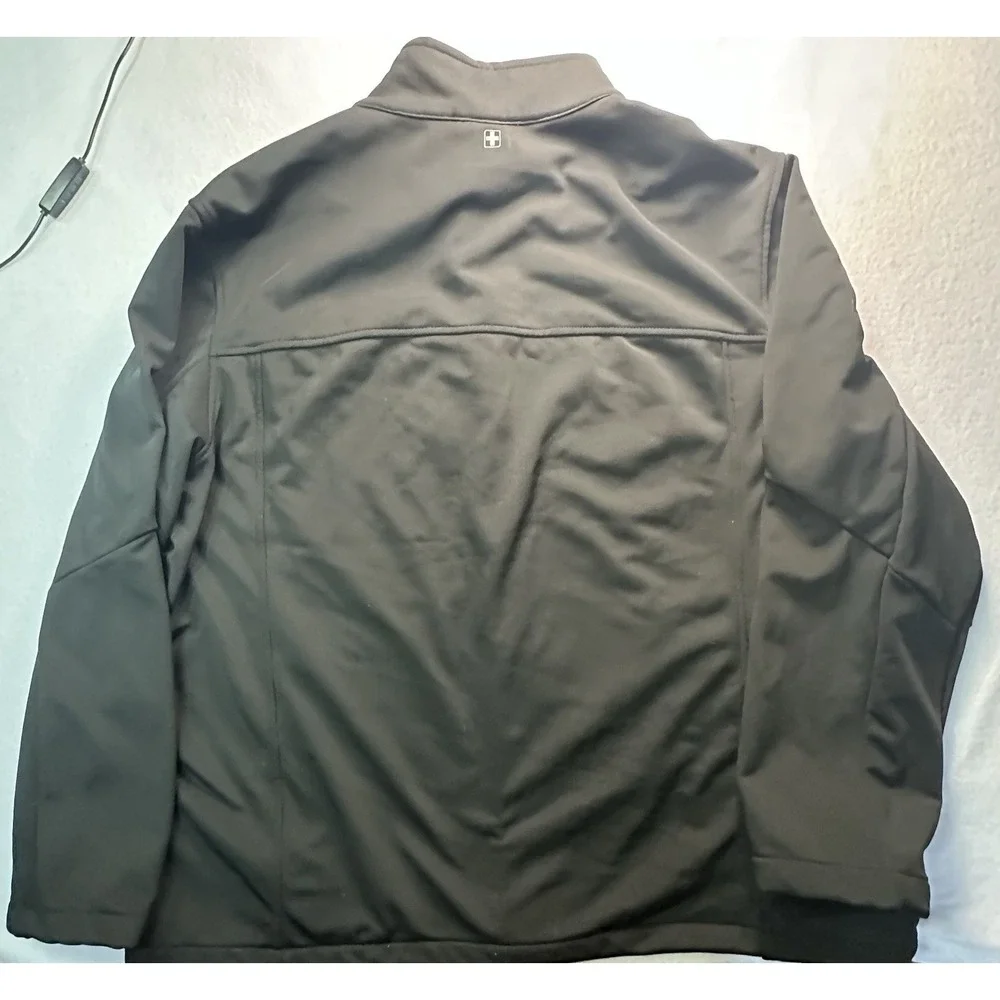 Swiss Tech Men's Jacket Black Size 2x Full Zip Long Sleeve Pockets